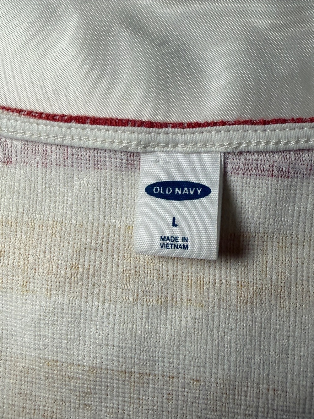 Old Navy Striped Button-Front Tie-Hem Camisole in Yellow, Red, Navy & Light Blue - Picture 4 of 5